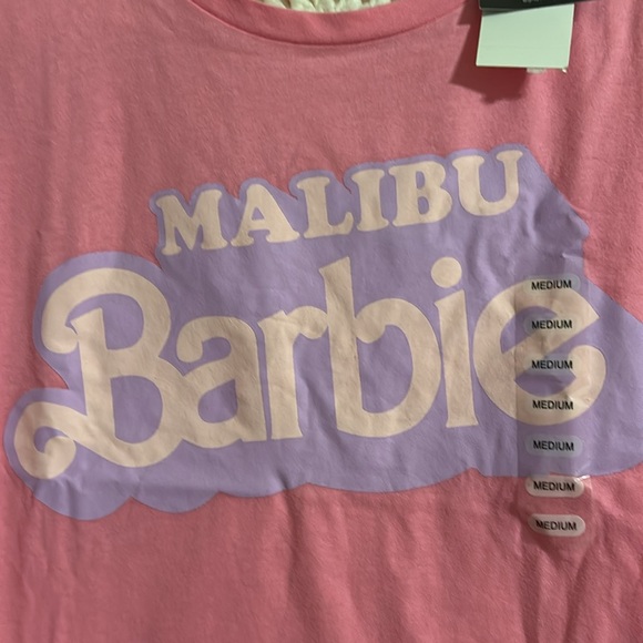 Pink Barbie T/shirt size medium - Picture 2 of 5